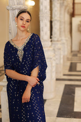 NAVY BLUE KAFTAN - SORINA